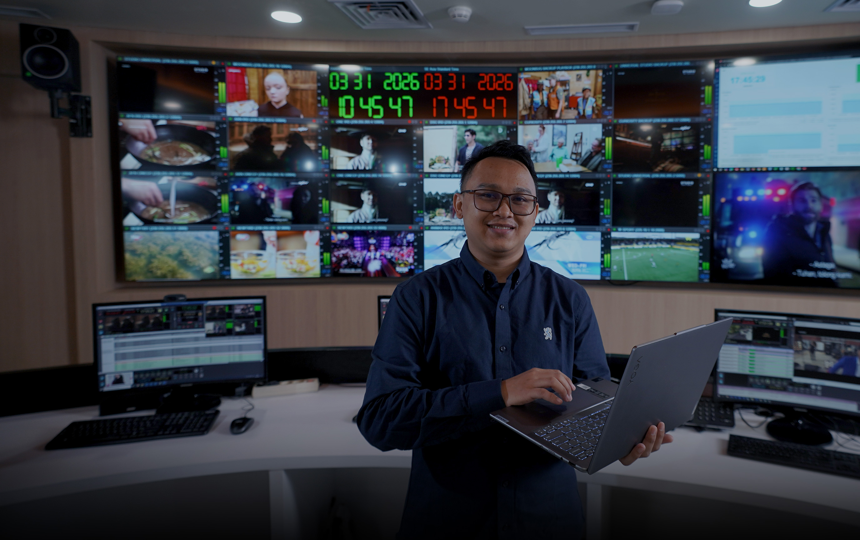 Broadcast control room